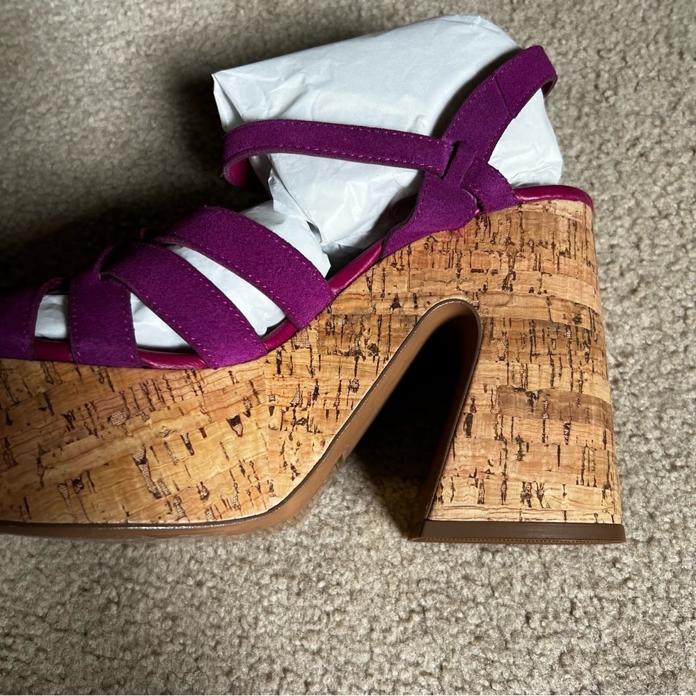 Free People Purple Platform Sandals - Picture 6 of 12
